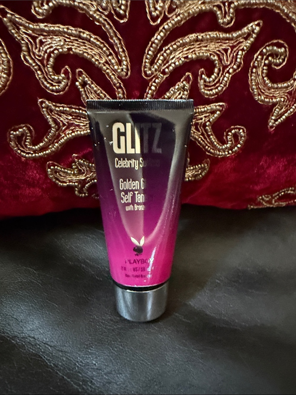 GLITZ Golden Glow Self Tanner - Pink/Black Tube by Playboy